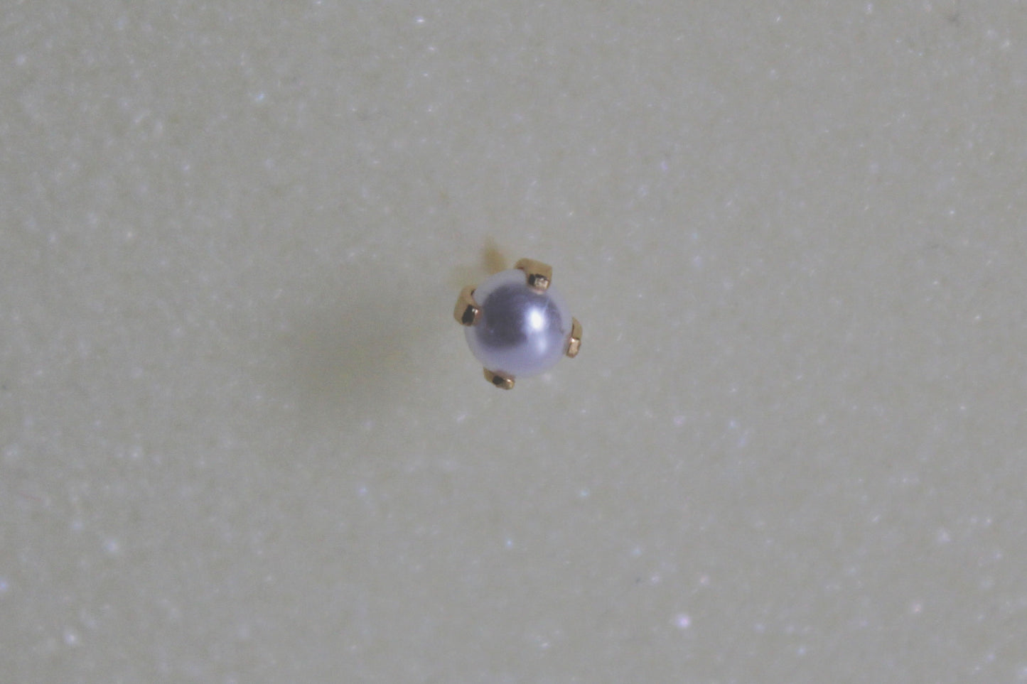 4mm Prong Pearl 24K Gold-Plated Earring Set