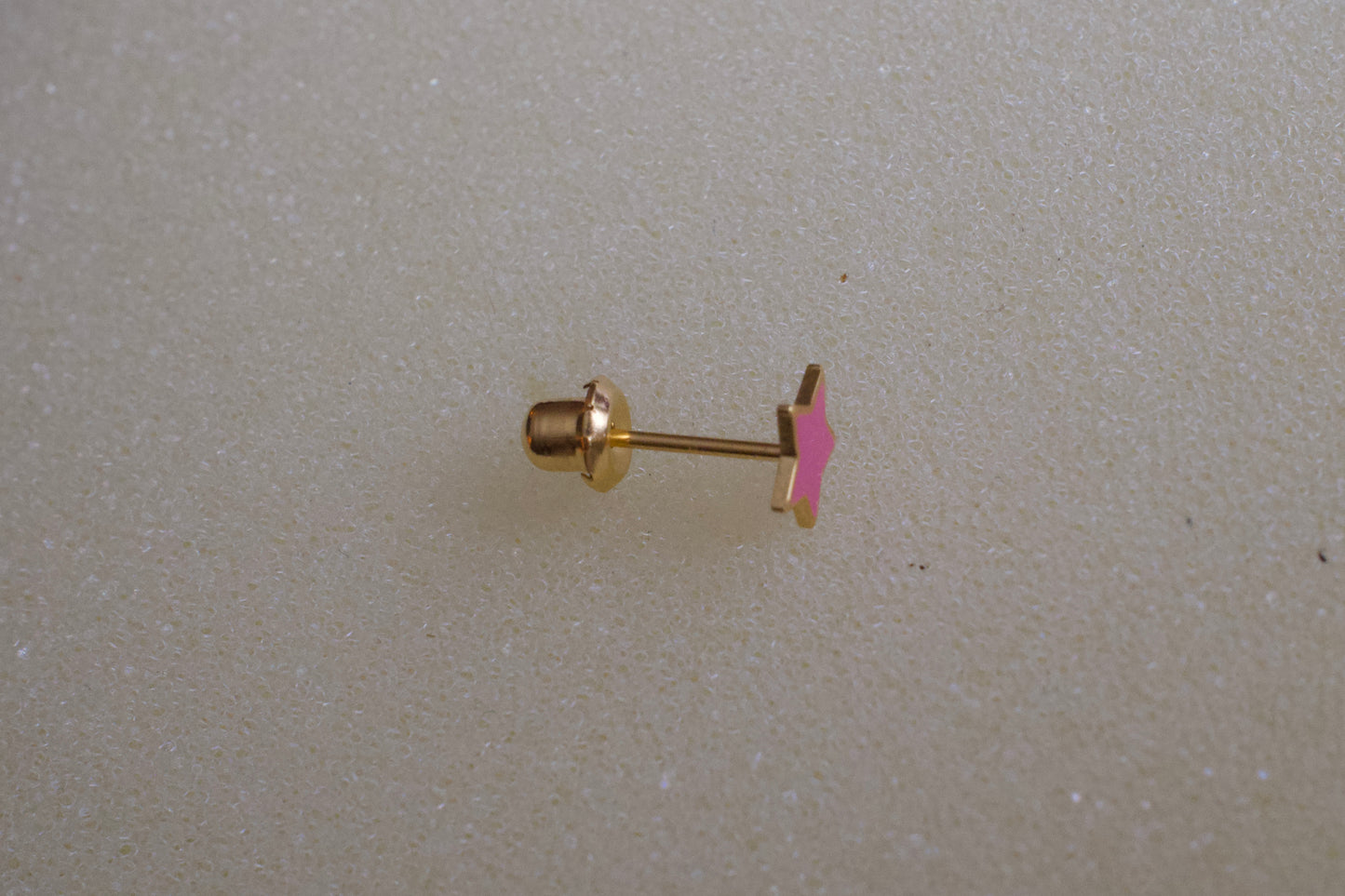 Pink Star 24K Gold-Plated Earring Set