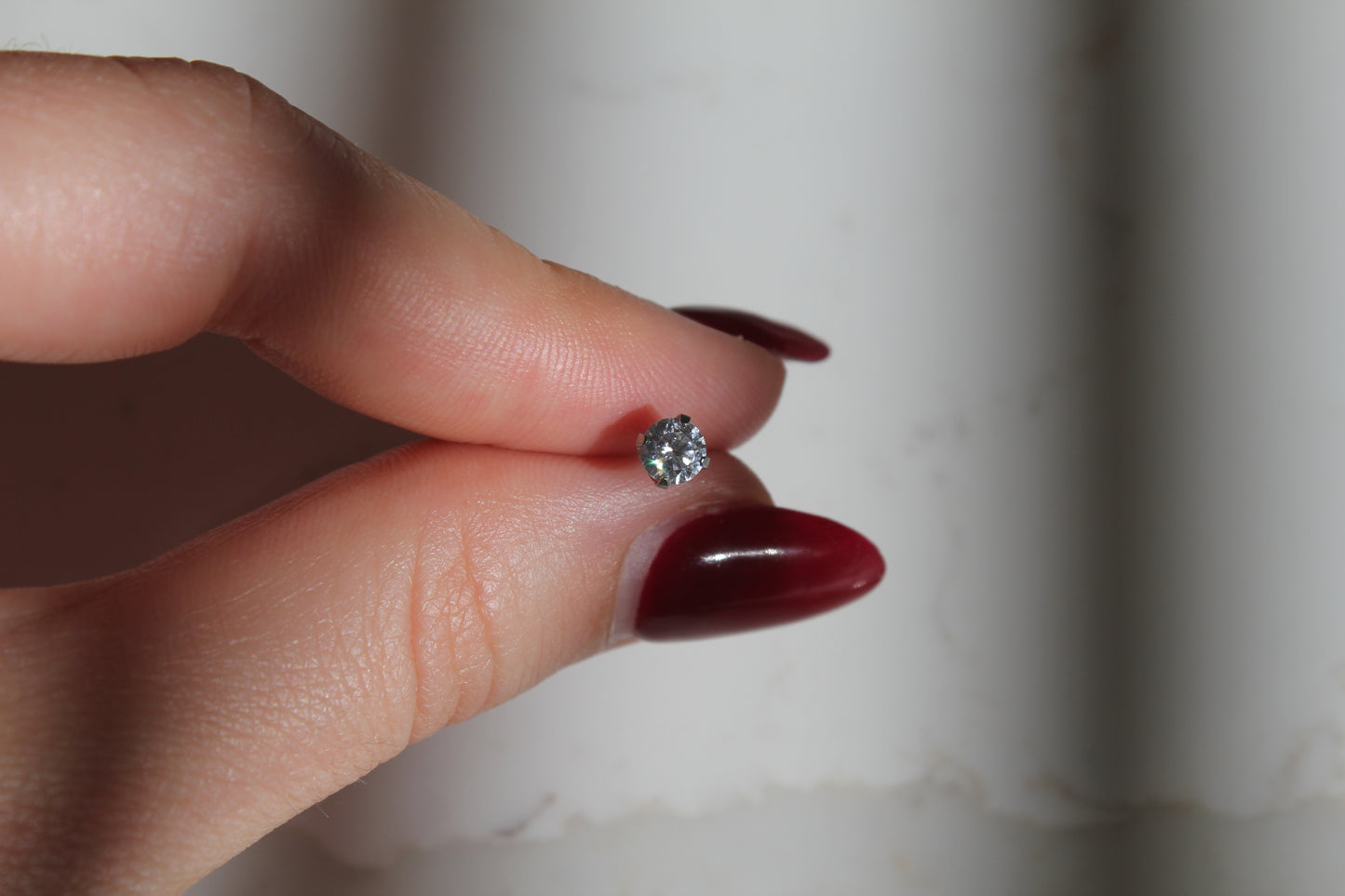 Cubic Zirconia Stainless Steel Earring Set