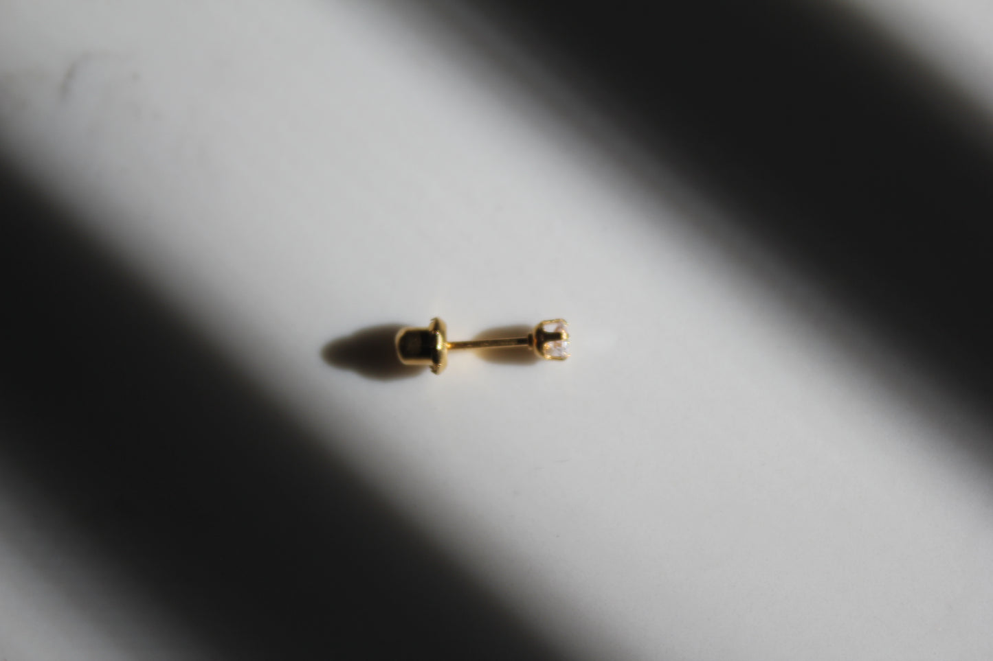 3mm Birthstone 24K Gold-Plated Earring Set