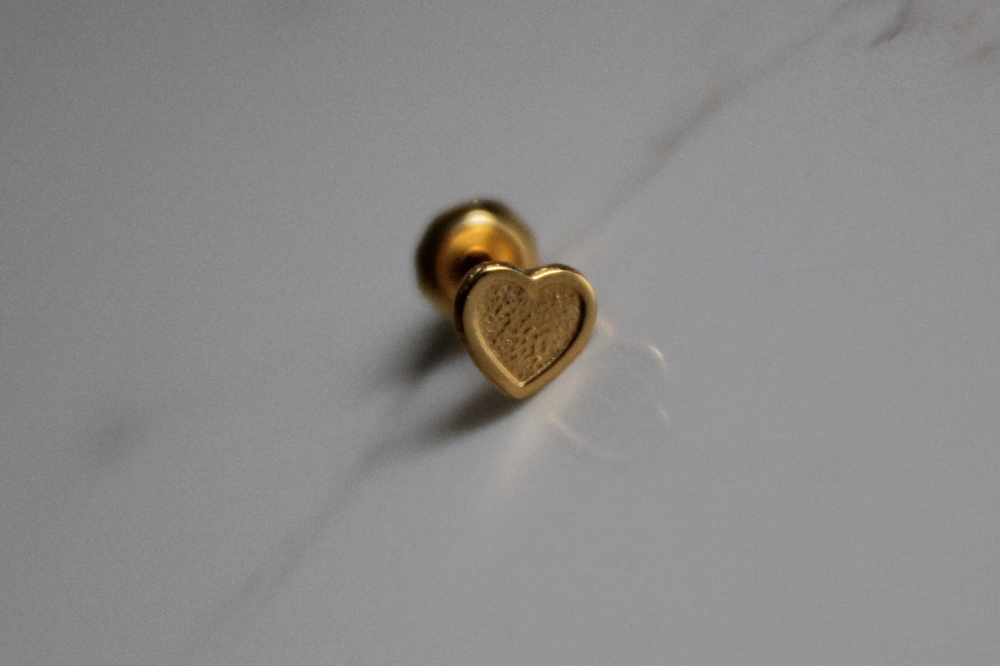 Gold Heart 24K Gold-Plated Earring Set