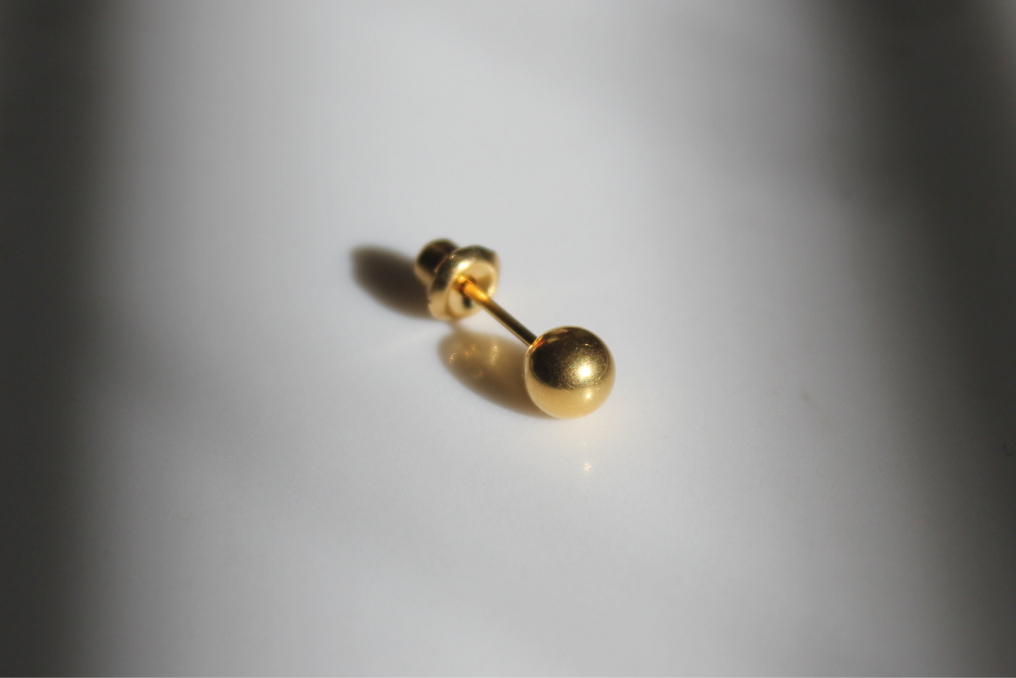 14K Gold Ball Earring Set