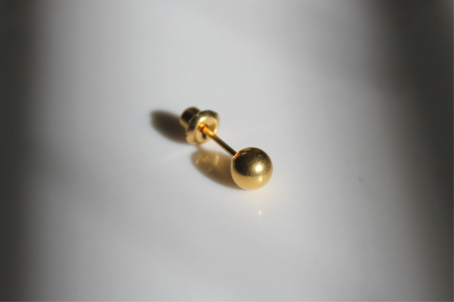 Gold Ball 24K Gold-Plated Earring Set