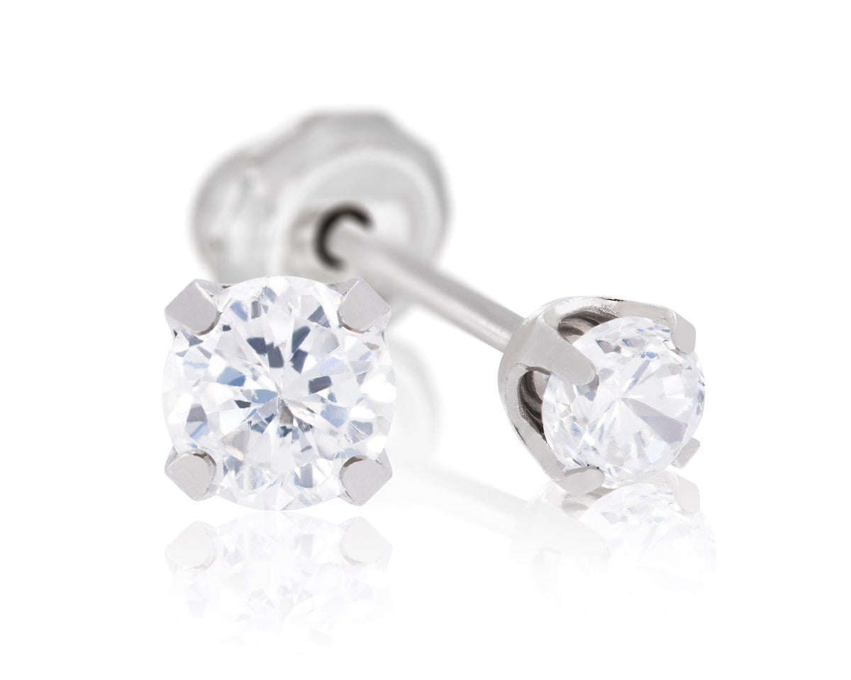 54C, 652C & 181C - Cubic Zirconia Stainless Steel Earring Set