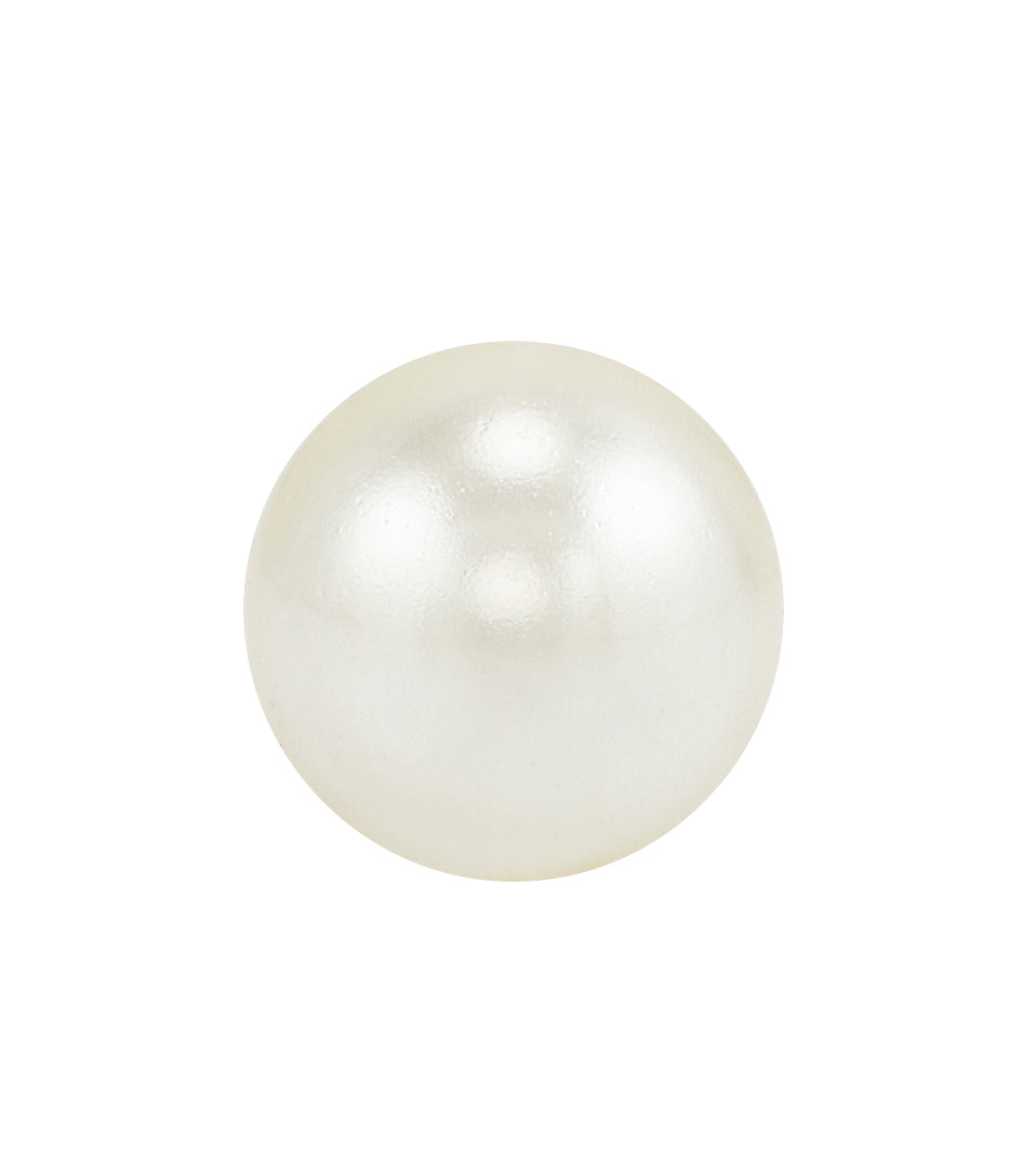 556C - 4mm Cream Pearl Titanium Earring Set