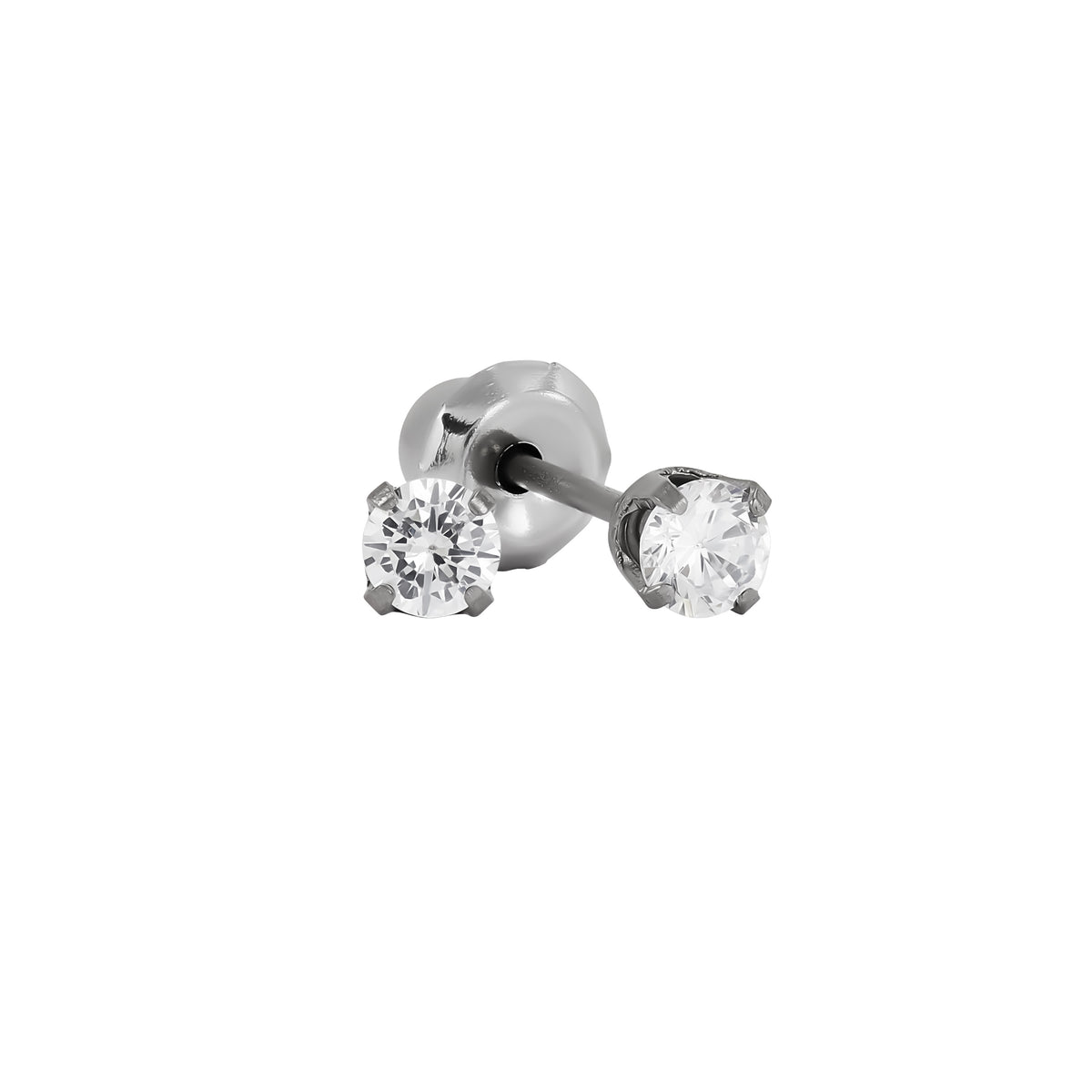 592C & 1136C - Cubic Zirconia Surgical Titanium Earring Set