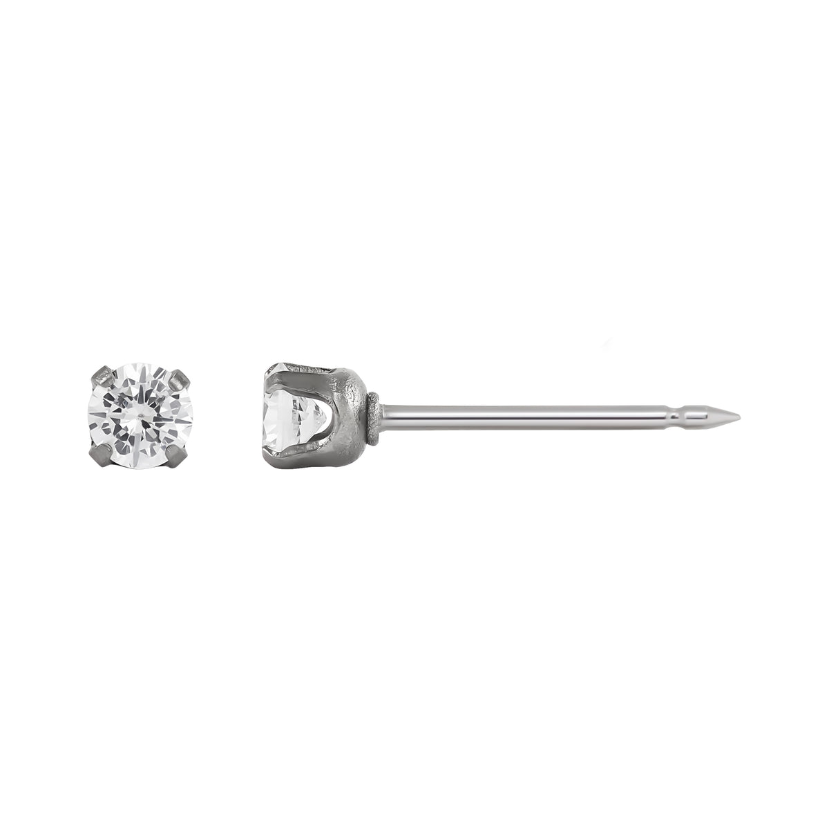 592C & 1136C - Cubic Zirconia Surgical Titanium Earring Set