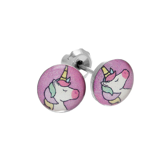 940C - Unicorn Stainless Steel Earring Set