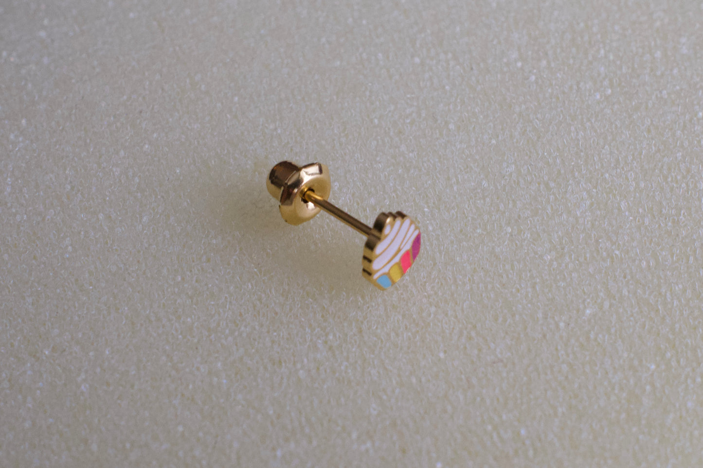 Cupcake 24K Gold-Plated Earring Set