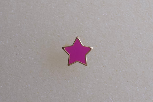 Pink Star 24K Gold-Plated Earring Set