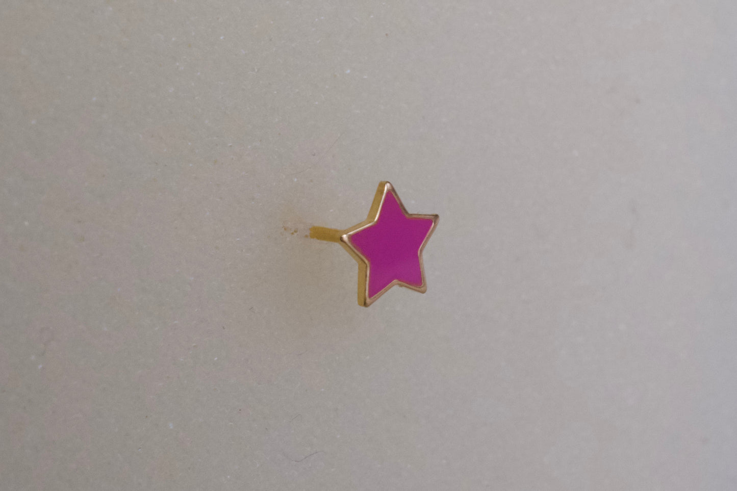 Pink Star 24K Gold-Plated Earring Set