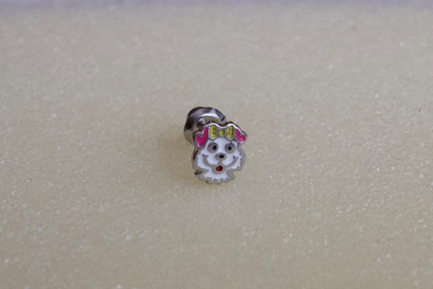 Puppy Stainless Steel Earring Set