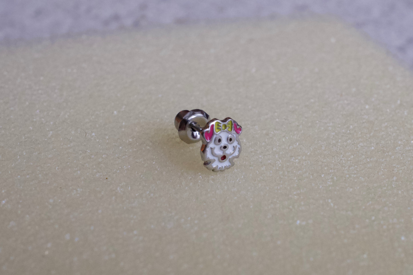 Puppy Stainless Steel Earring Set