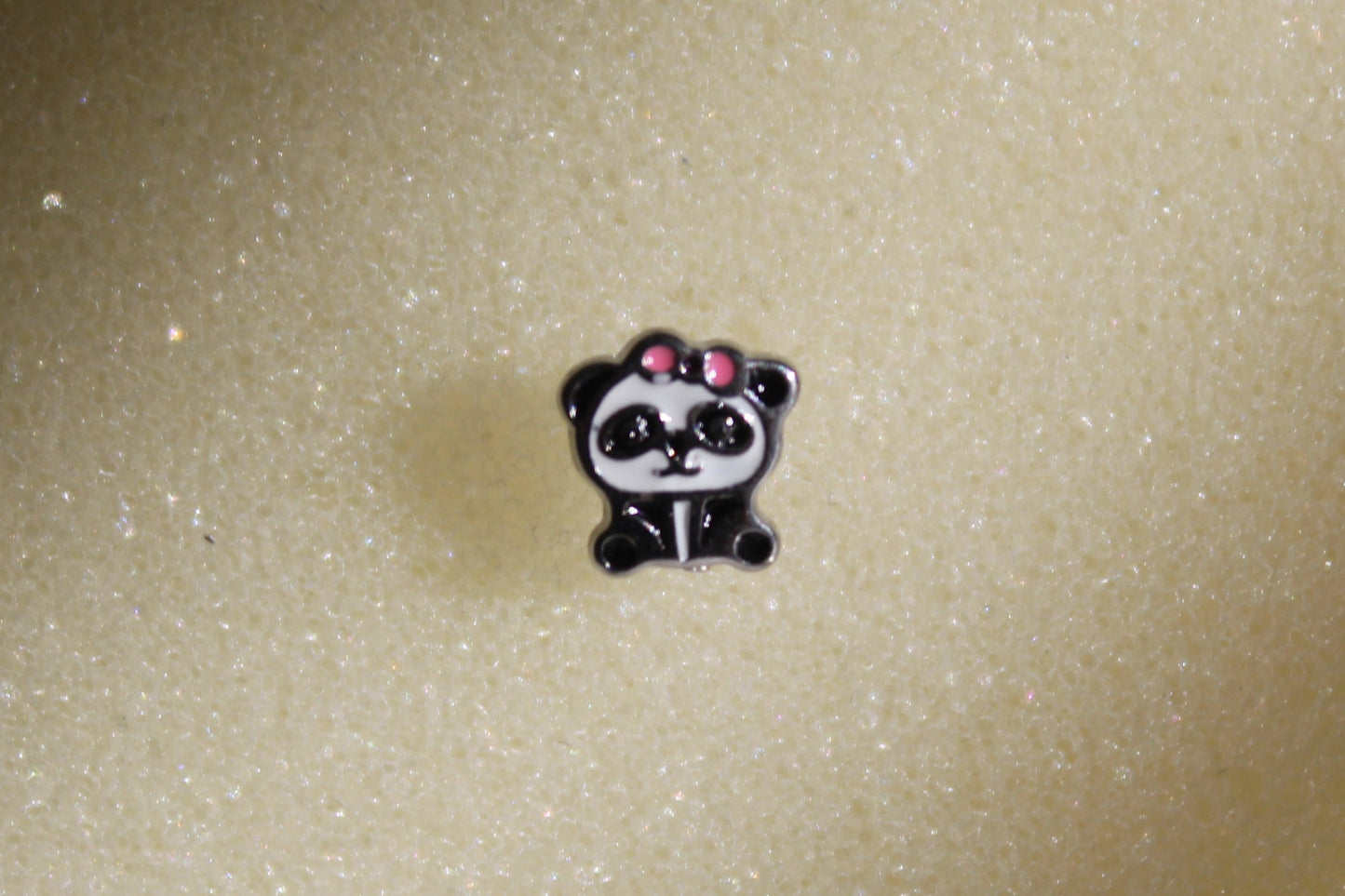 Panda w/ Pink Bow Stainless Steel Earring Set